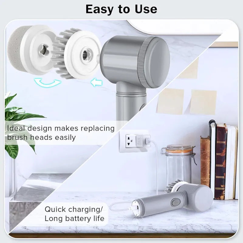Rechargeable Electric Spin Scrubber